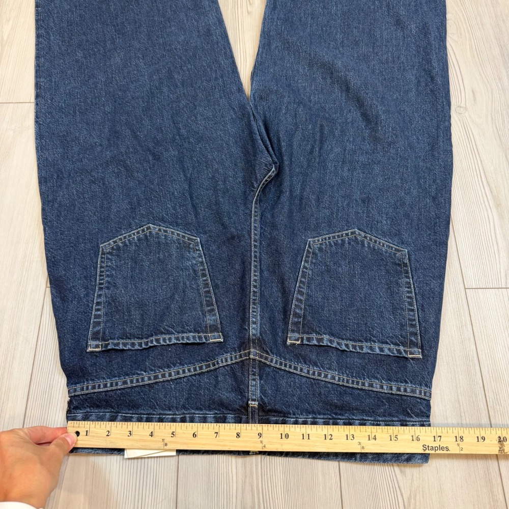 NWT Citizens of Humanity Petra Pleated Trouser Jeans 31 Eden Dark Wash Wide Leg - Picture 13 of 14
